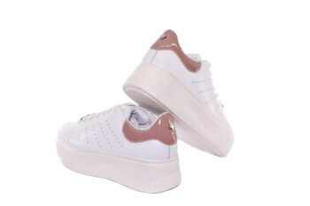 Sneakers Cult bianca e rosa donna